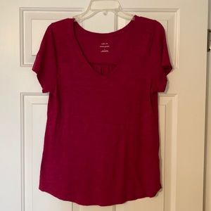 Pink V-Neck T-Shirt